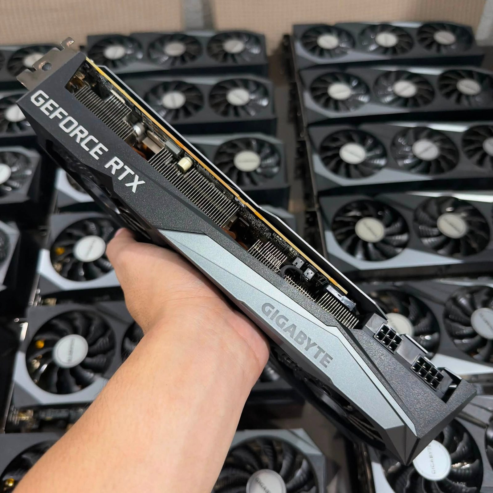 Gigabyte GeForce RTX held up before packing