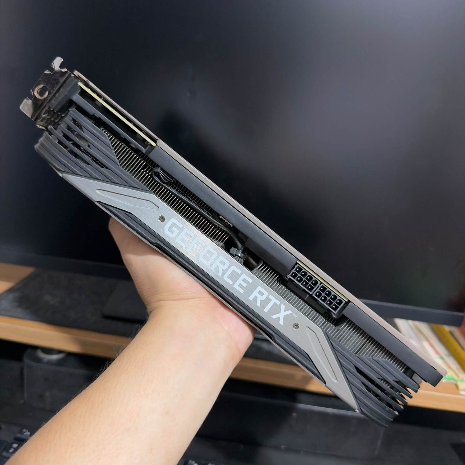 GeForce RTX side profile photographed before delivery
